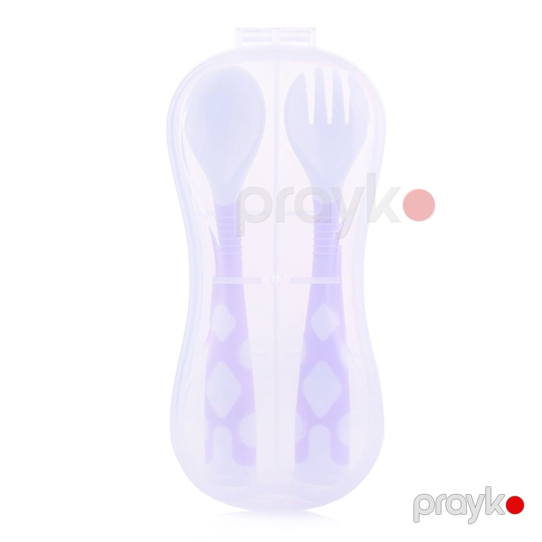 Qaşıq və çəngəl dəsti Roxy Kids RFD-002-V, əyilən, bənövşəyi — Mallar, Bakı (3)