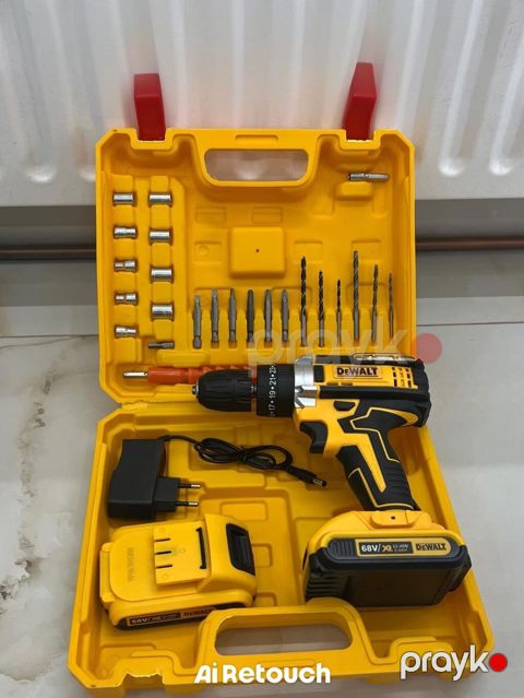 Dewalt akkumulyatorlu zərbəli vintqayırma və matkap seti — Digah
