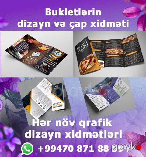 Bukletlərin dizayn və çap olunması — Bakı