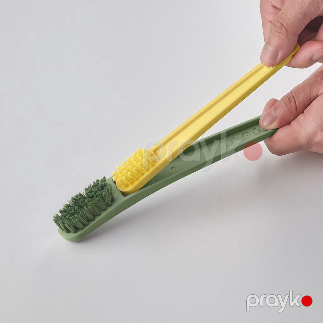Ayaqqabılar üçün fırça dəsti IKEA Pepprıg, plastik/poliester, yaşıl/sarı, 2 əd — Mallar, Bakı (3)