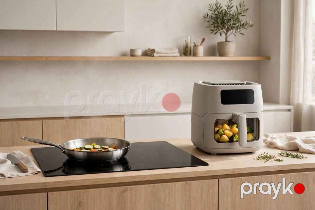 AIR Fryer - Rəngli - Anbarda Qutuda Rənglər: Qara, Ağ, Qırmızı — Frilyör, Bakı (6)