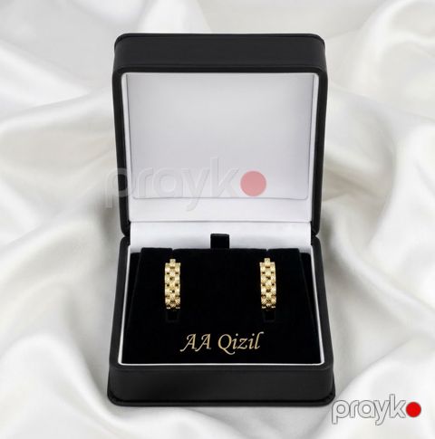 Sırğalar qadınlar üçün AA qizil 84771641, qızıl 585 əyar — Bakı