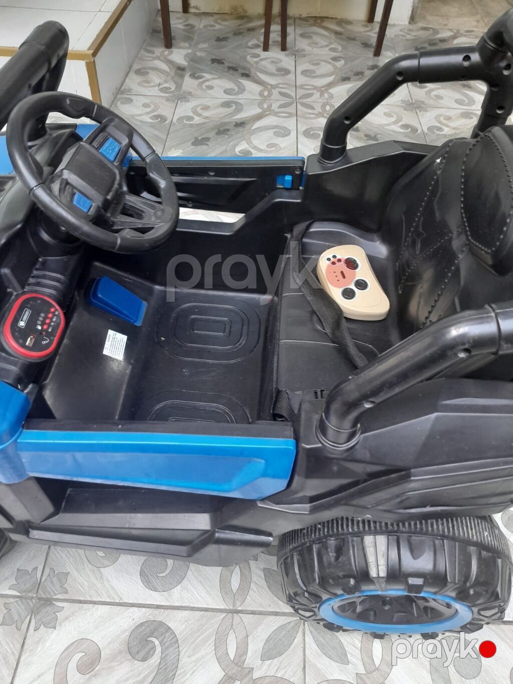 Uşaq üçün elektrikli off-road tipli maşın - Rəng: mavi/qara korpus — Uşaq avtomobilləri, Mingəçevir (3)