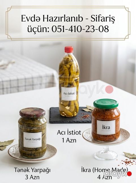 Ev şəraitində hazırlanmış turşular və qəlyanaltılar - Acı istiot — Digah