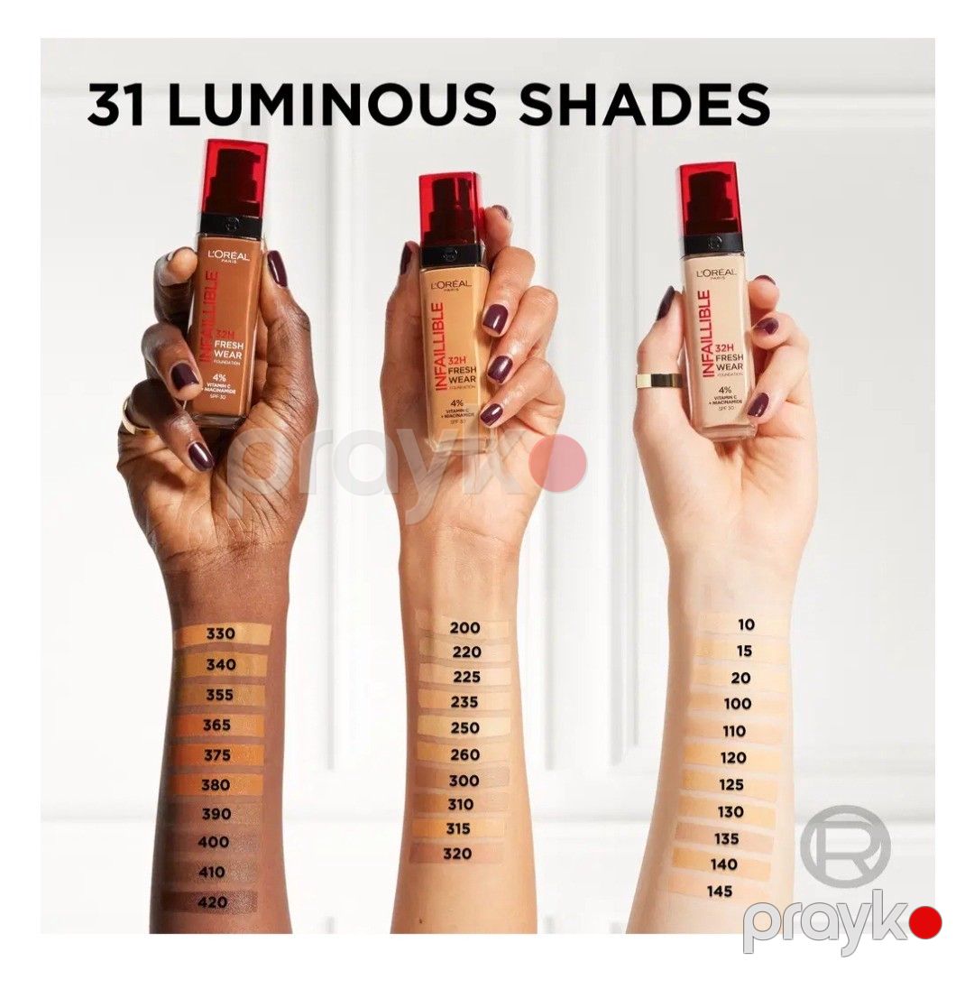 Tonal krem L'Oréal Paris Infaillible 32H Fresh Wear 125 Natural Rose 30 ml No Brand — Mallar, Bakı (2)