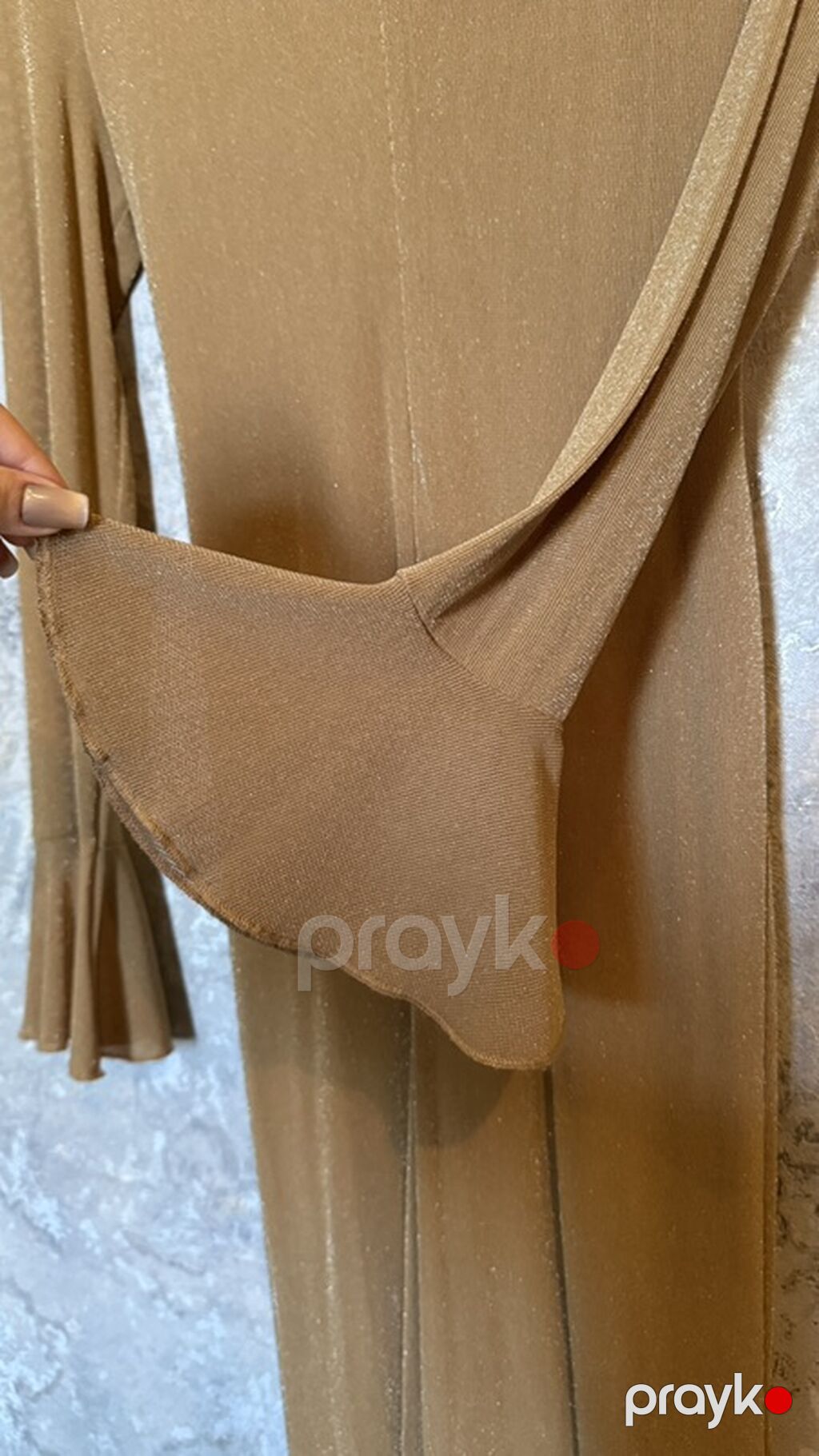 Qızılı parıltılı, uzun ziyafət donu 200 azn alınıb, 1 dəfə geyinilib — Axşam paltarları, Bakı (3)