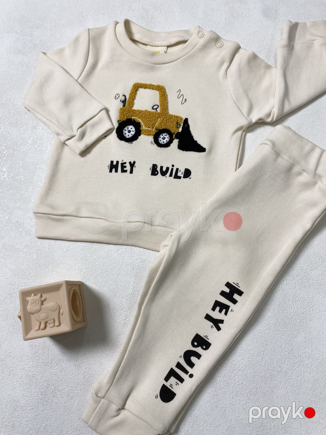 Yenidoğulanlar üçün dəst, Bej, Pambıq, ölçü 9-12 ay — Mallar, Bakı (2)