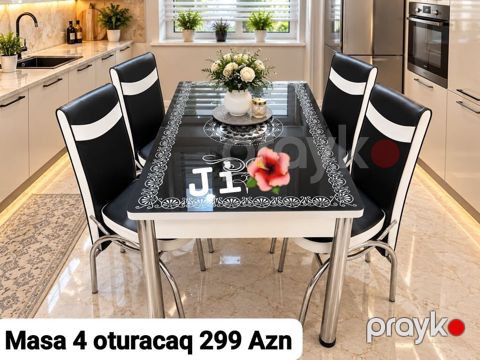 Turkiye istehsali. Metbex masa desti Masa 4 oturacaq Masa — Saray