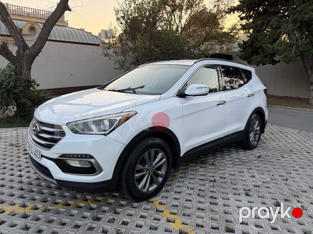 Hyundai Santa Fe, 2.0 L, 2017 il, 100 500 km — Avtomobillər, Bakı (5)