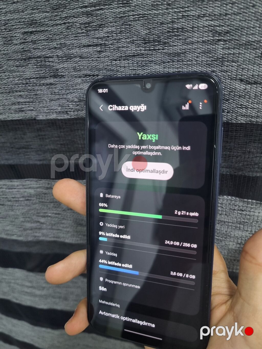 Samsung Galaxy A15, 256 GB, rəng - Mavi, Barmaq izi — Samsung, Bakı (3)
