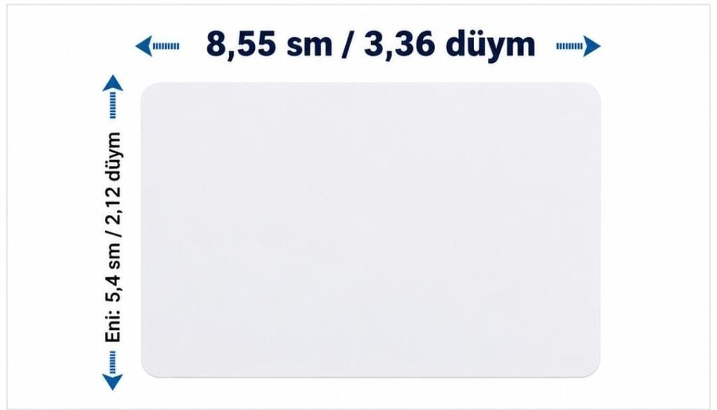 NFC215 (504 Bytes) boş PVC kartlar - Çip: NTAG215, 504 bayt yaddaş — USB fləş yaddaş, Bakı (3)