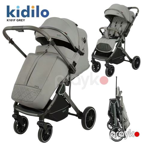 Uşaq arabası Kidilo K101F SC016, boz, 0+ ay — Bakı