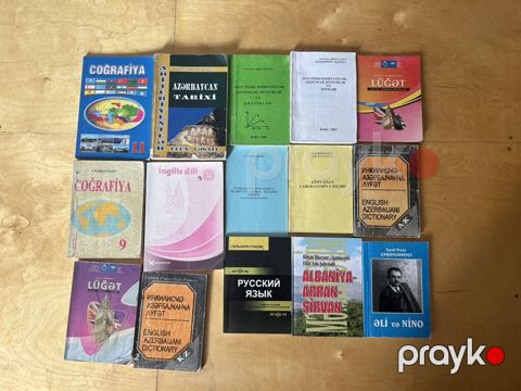 Dərslik və kitab dəsti – müxtəlif fənlər və lüğətlər Satılan məhsul — Bakı