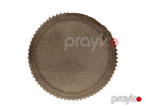 Qablar üçün altlıq dəsti FS-1240, həsir, qəhvəyi, 35x35 sm, 12 əd — Bakı