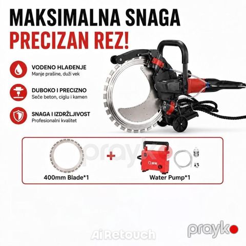 Sənaye tipli su ilə soyudulan beton kəsici dəst - Maksimal güc və — Digah