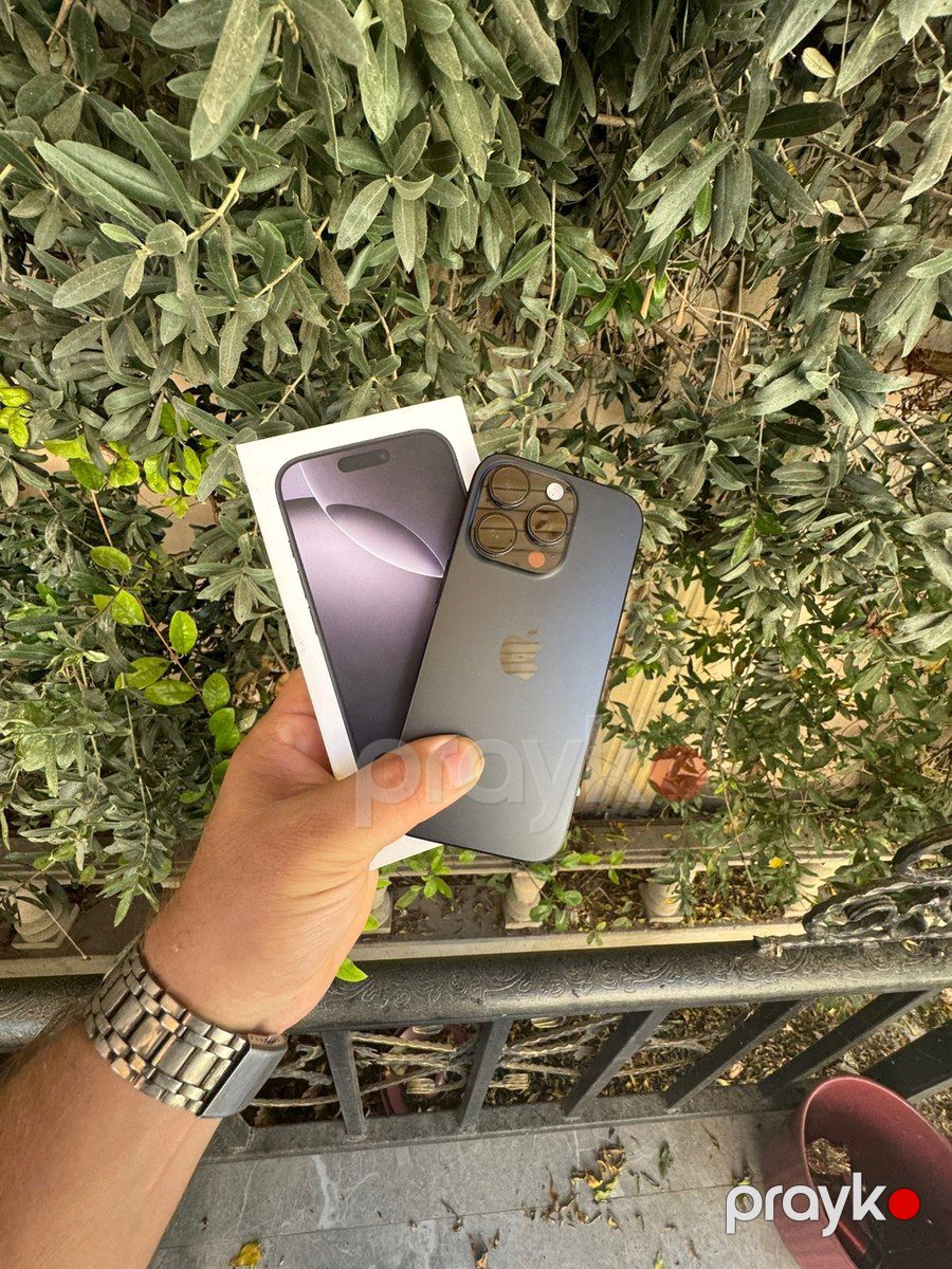 Apple iPhone 16 Pro Black Titanium 128GB/8GB — Smartfonlar, Bakı (2)