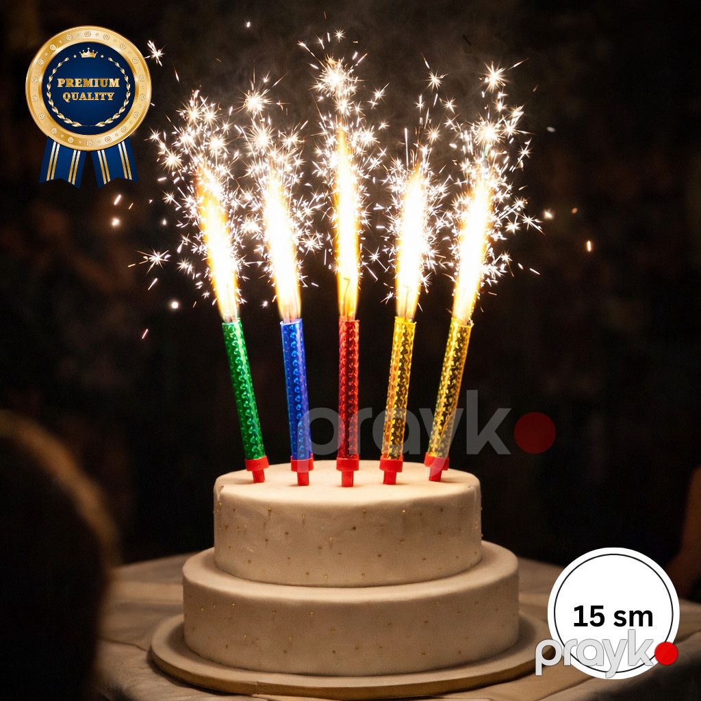Şamlar-atəşfəşanlıq tort üçün 68513843, 15 sm, 6 əd — Mallar, Bakı (3)