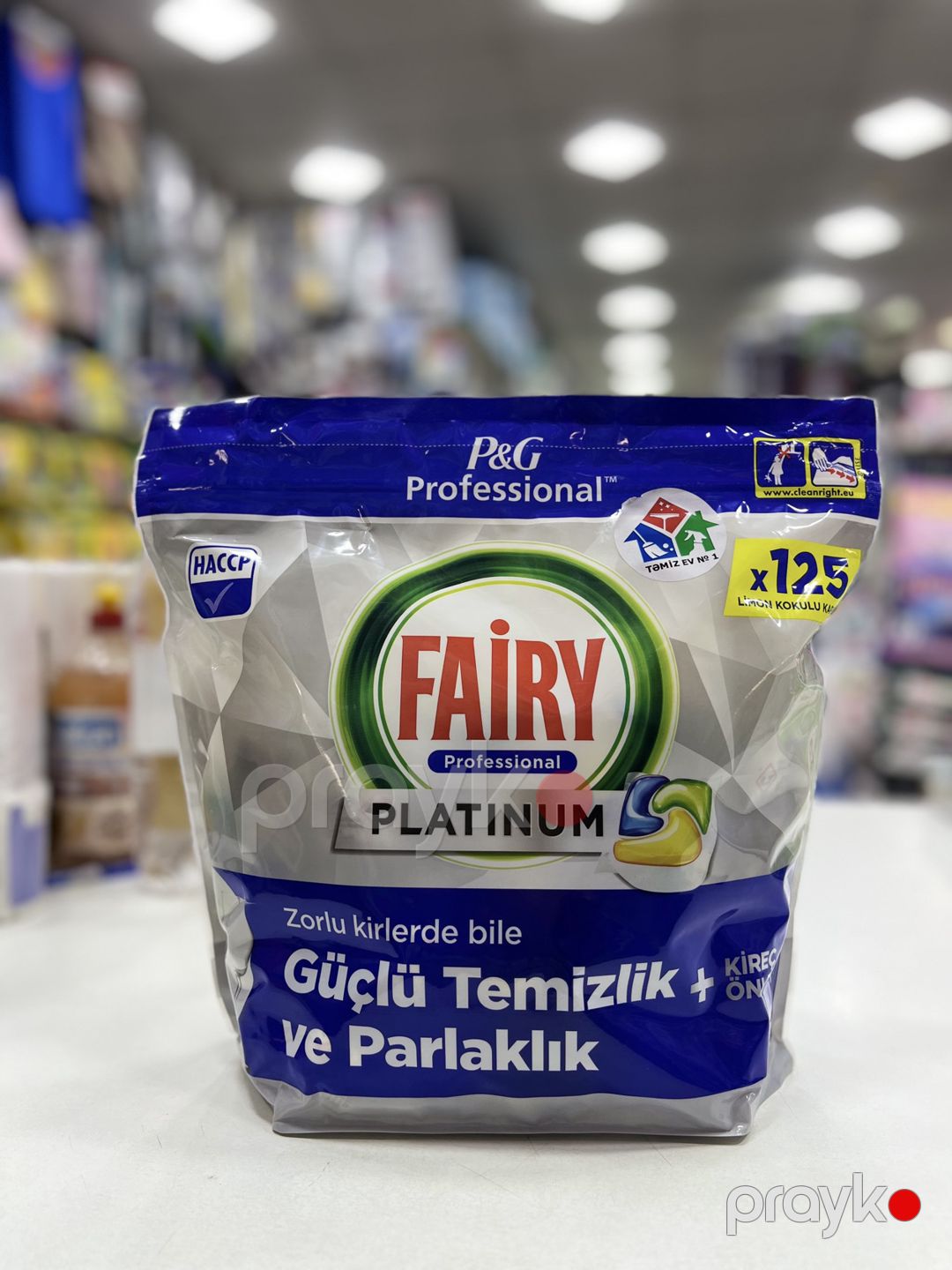Qabyuyan maşın üçün kapsullar Fairy Professional Platnium, limonlu, 125 əd — Mallar, Bakı (2)