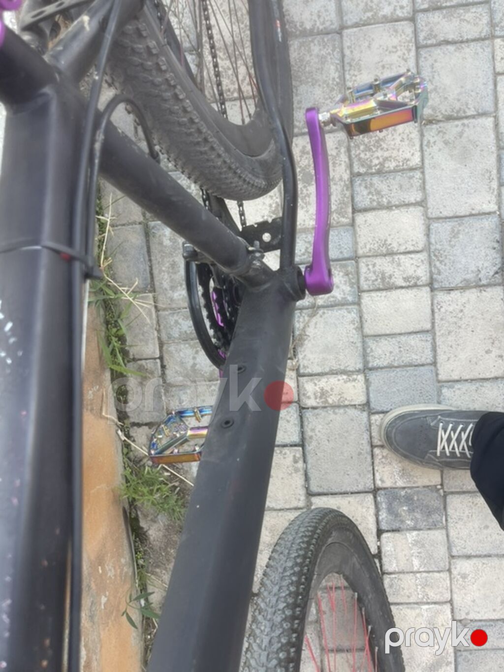 Şəhər/dağ tipli velosiped - Çərçivə: qara rəngdə, düz üst borulu — Dağ velosipedləri, Masazır (3)