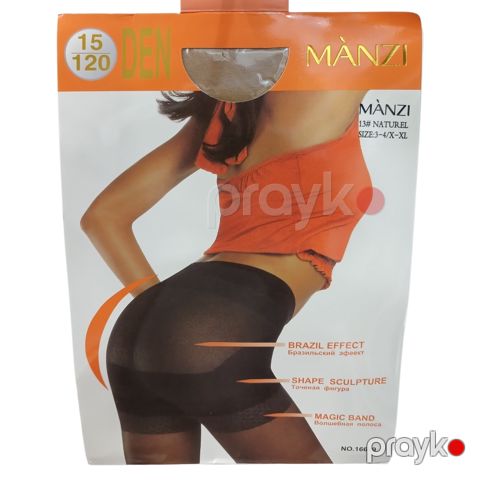 Kapron kalqotka Manzi Brazil Effect Naturel, bədən rəngi, ölçü 3(L)/4(XL) — Bakı