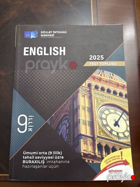 Məhsul: “English – 2025 Test Toplusu” (DİM) - 9 illik ümumi orta — Bakı