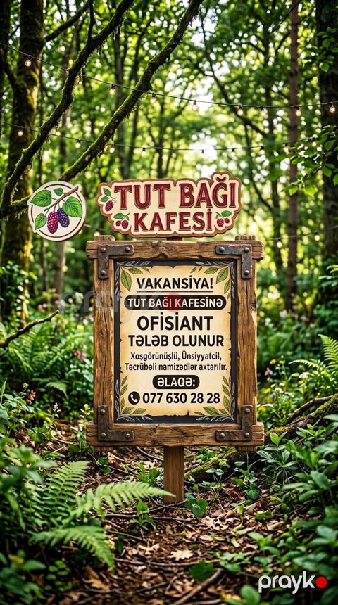 Ofisiant tələb olunur, Kafe — Sumqayıt