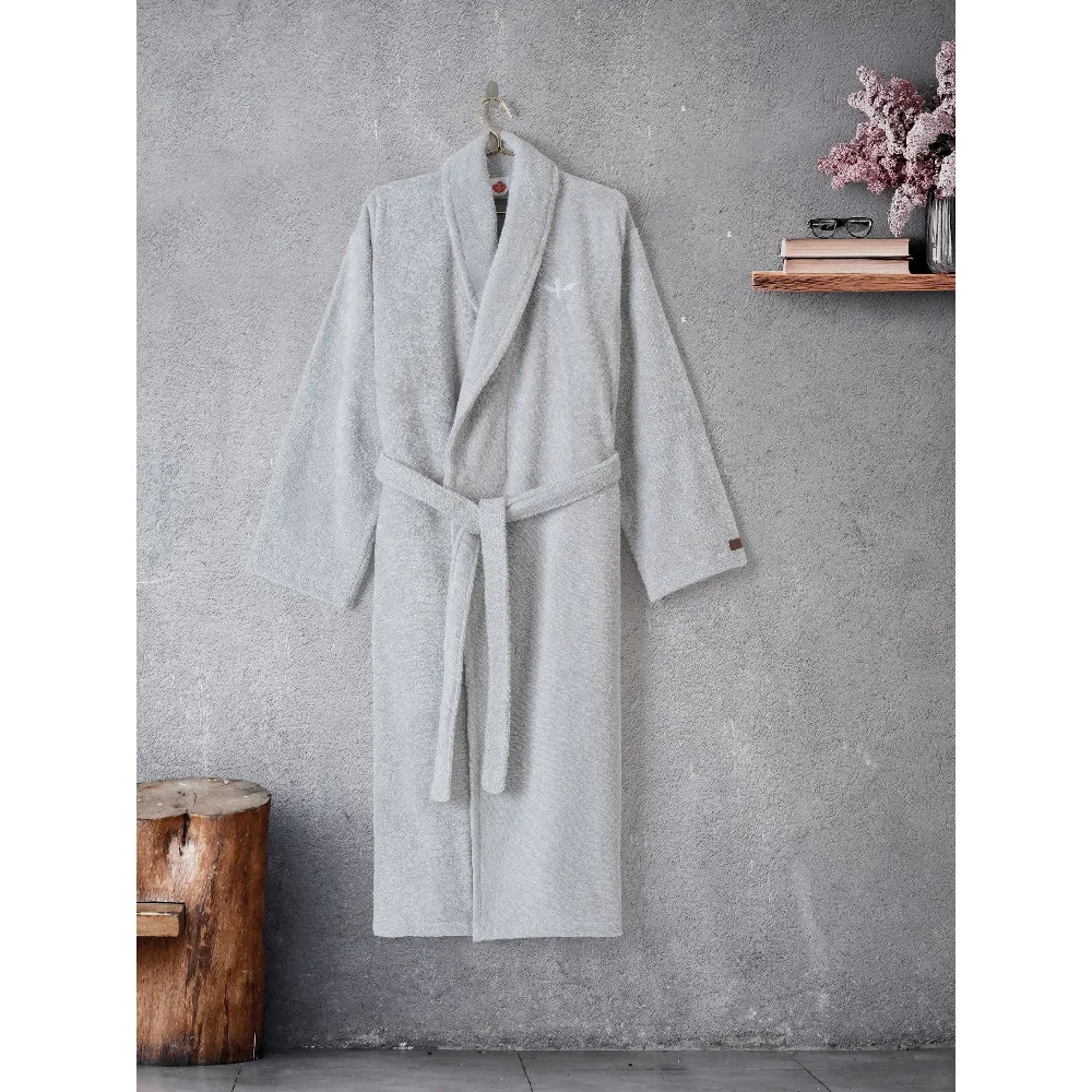 Hamam xalatı Cotton Box Exclusive L/XL, Boz (8680108080306) — Bakı