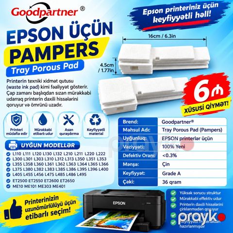 "Epson" modelləri üçün süngər — Lənkəran
