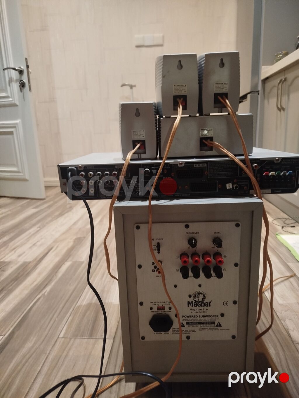 Magnat + JVC ev kinoteatrı audio sistemi Komplekt: - Aktiv sabvufer — Akustik sistemlər, Digah (2)
