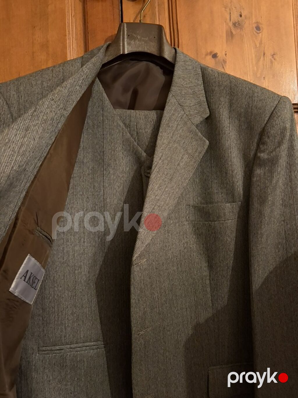 Kişi kostyumu – Akel markası - 3 parçalı klassik dəst: pencək, jilet — Kostyum, Bakı (2)