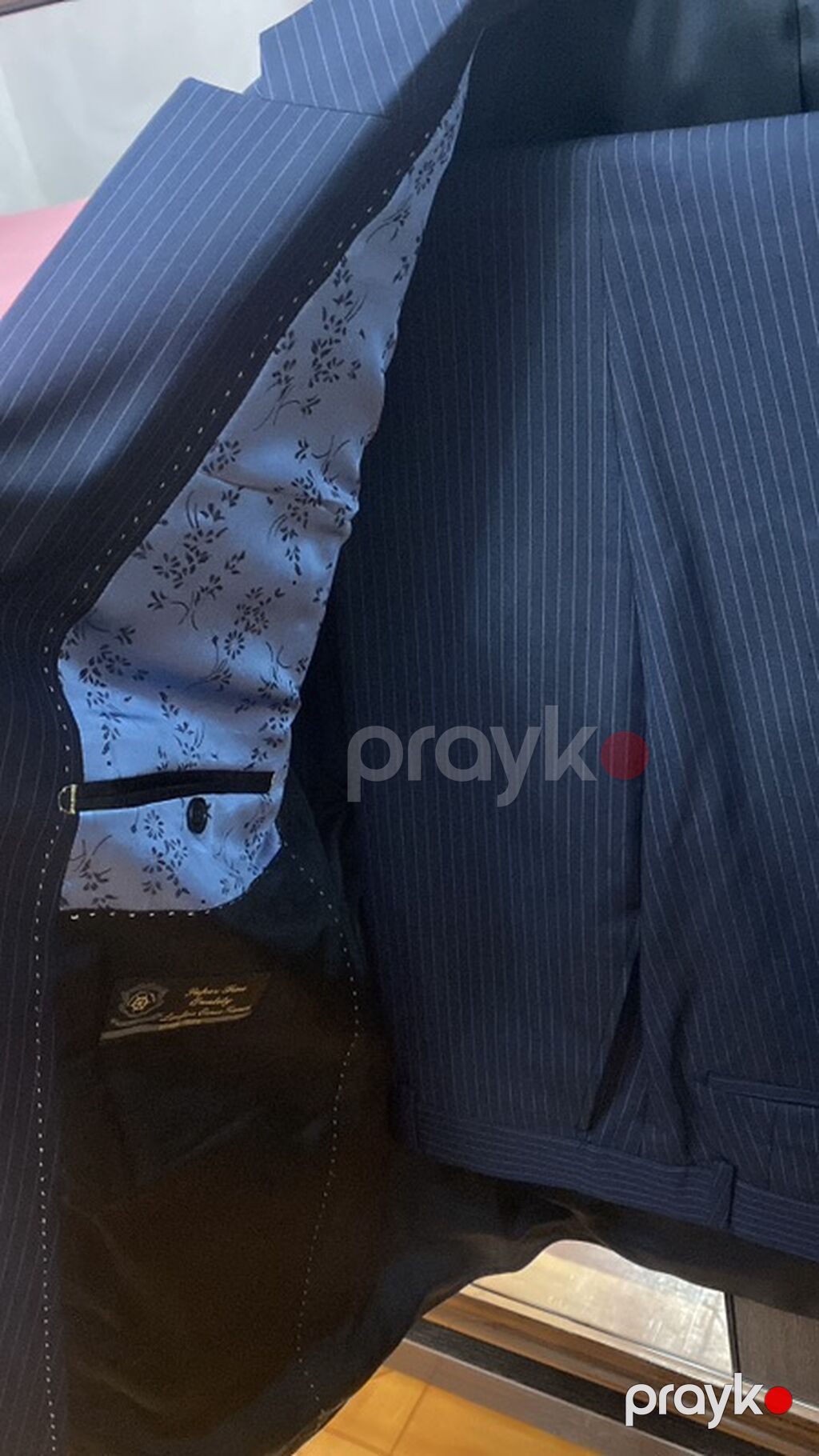 Klassik kişilər üçün iki parçalı kostyum dəsti - Rəng: tünd göy — Kostyum, Masazır (3)