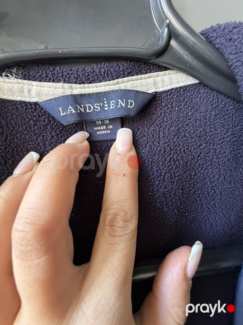 Lands’ End kapüşonlu flis jaket - Brend: Lands’ End - Ölçü: 14–16 — Jaketlər, Digah (2)
