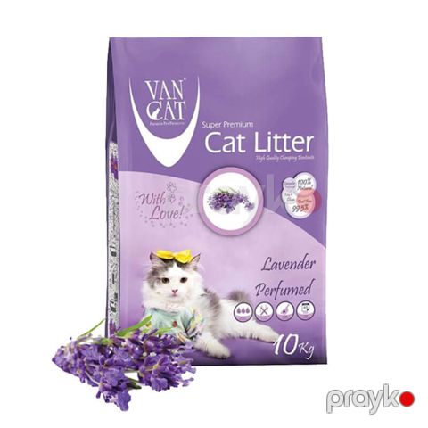 Toplaşan doldurucu pişiklər üçün Van Cat Super Premium Quality Lavender 10 kq, 12 l — Bakı