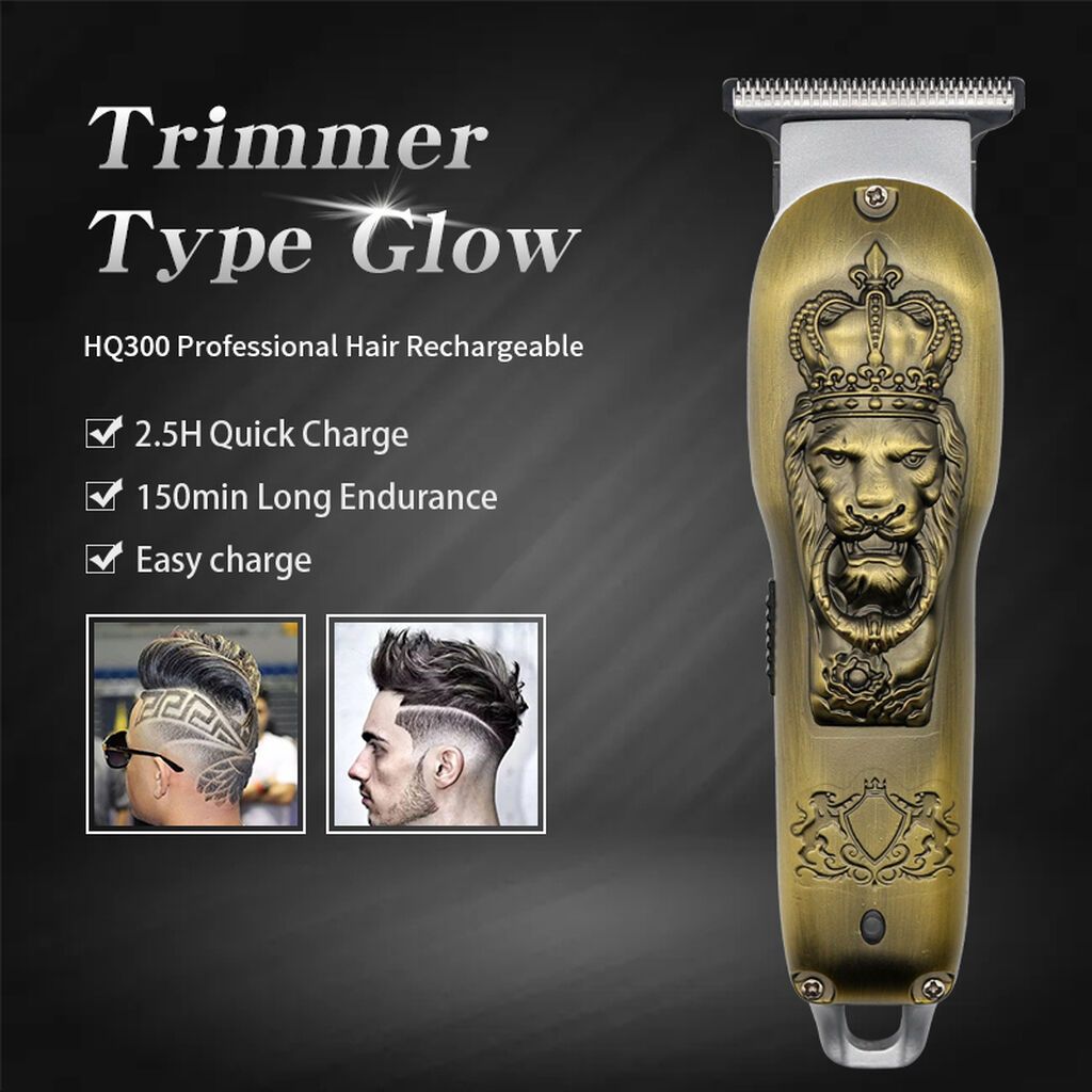 T5 / T9 Lion Professional Saç və Saqqal Qırxan Maşınka Metal Korpus — Saç kəsmə maşınları, Bakı (9)