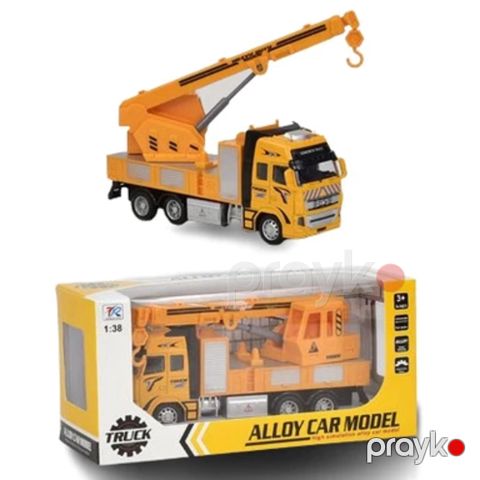 Oyuncaq kran Alloy Car Model AC55, plastik/metal, narıncı, 3+ yaş — Bakı
