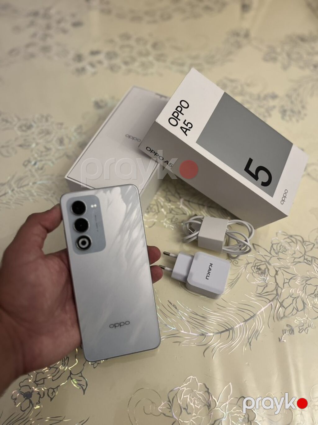 Oppo A5, 128 GB, rəng - Gümüşü, Barmaq izi, İki sim kartlı, Face ID — OPPO, Bakı (4)