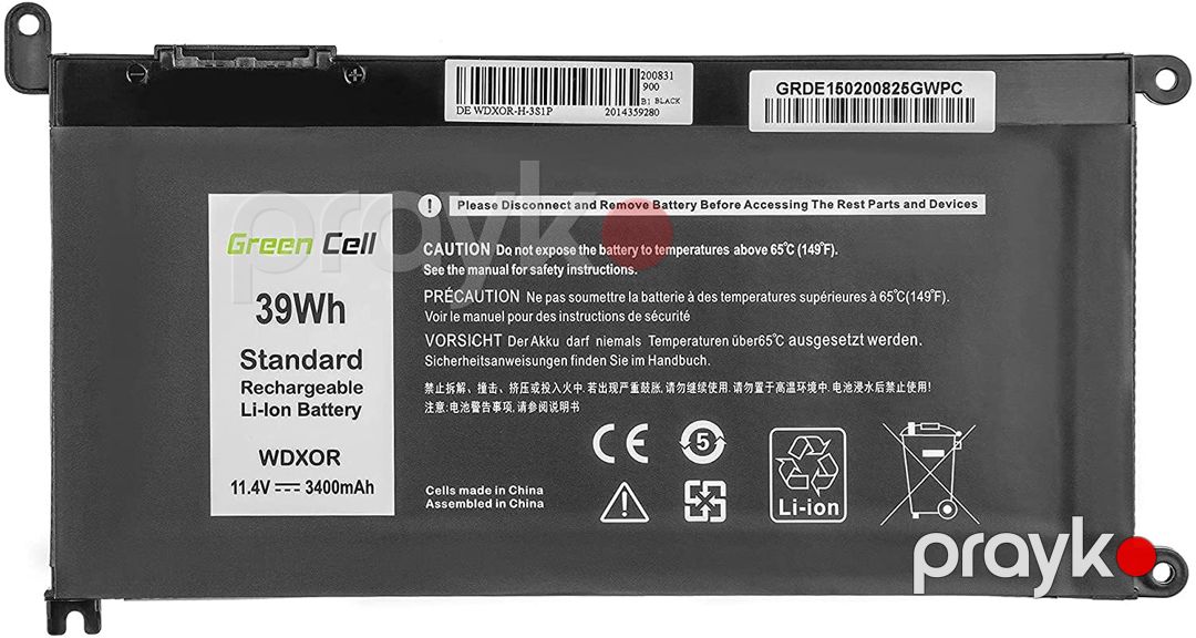 "Dell Wdxor" batareyası — Kompüterlər və noutbuklar, Bakı (2)
