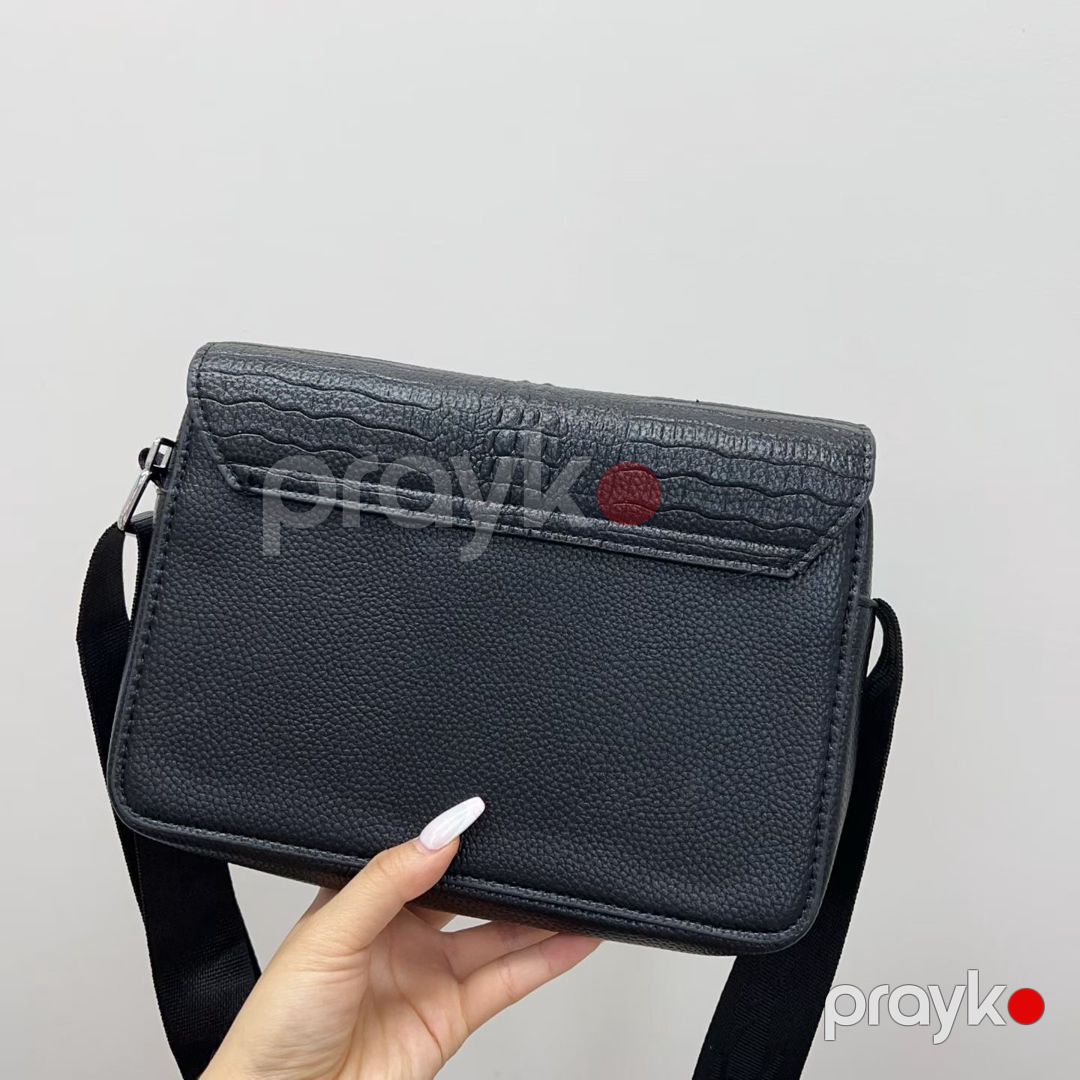 Kross-bodi çanta kişilər üçün 2590651, eko dəri, qara — Mallar, Bakı (3)