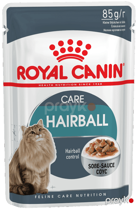 Pişiklər üçün nəm yem Royal Canin Hairball Care sousda kiçik parçalar, yun topasının əmələ gəlməsinə nəzarət 85 q — Bakı