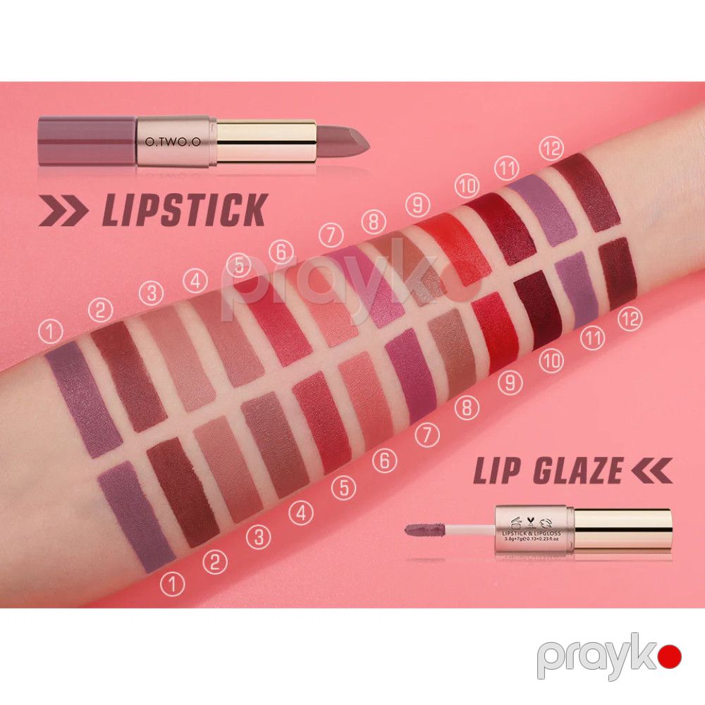 Dodaq boyası O.two.o Matte Lipstick and Liquid Lipstick N9107 01 Bloom 3.5/7 q — Mallar, Bakı (3)