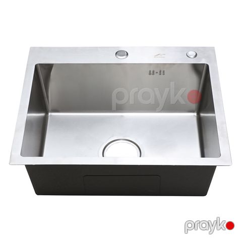 Mətbəx çanağı LS-5545HB SS201 2.0+0.6 550x450x200 inox — Bakı
