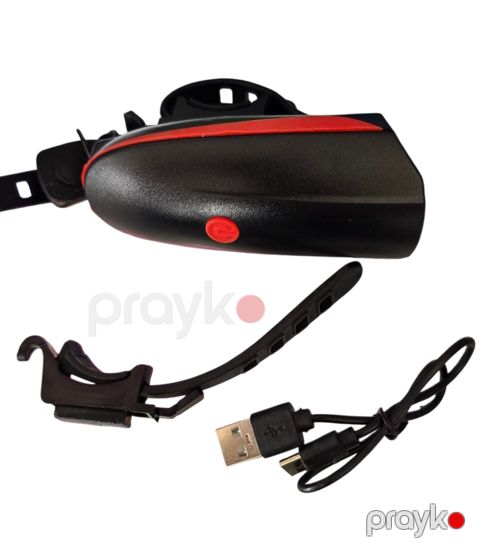 Velosiped fənəri 4.5 Vt, qara/qırmızı — Bakı