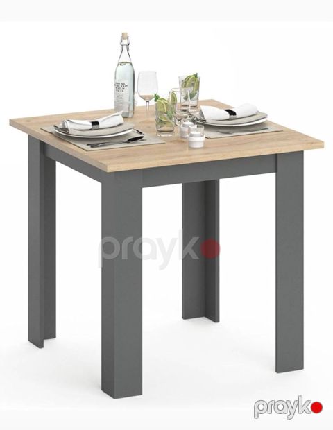 Mətbəx üçün masa, laminat, antrasit/sonoma, 80x80x75 sm — Bakı