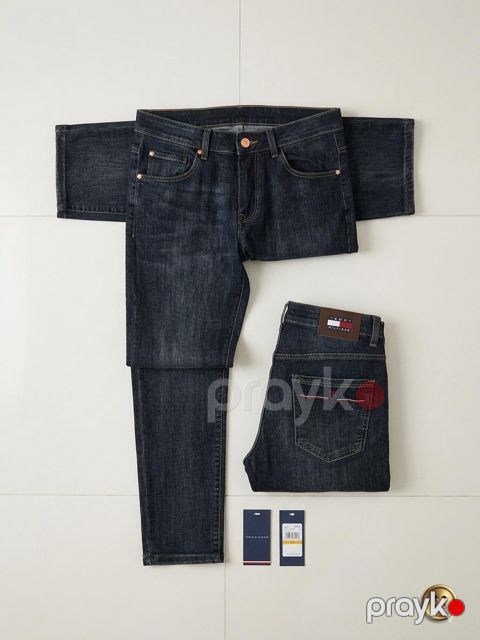 Kişilər üçün düz cins R-54, tünd göy, pambıq/elastan, ölçü 34 — Bakı