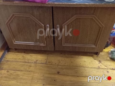 Mətbəx üçün iki qapılı alt dolab - Material: taxta/laminat üzlü, ağac — Bakı