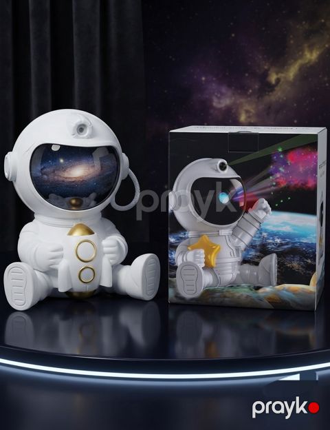 Uşaq gecə lampası Astronaut, plastik, ağ — Bakı