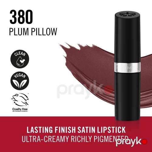 Dodaq üçün boya Rimmel London Lasting Finish Satin 380 Plum Pillow 4 q — Mallar, Bakı (3)