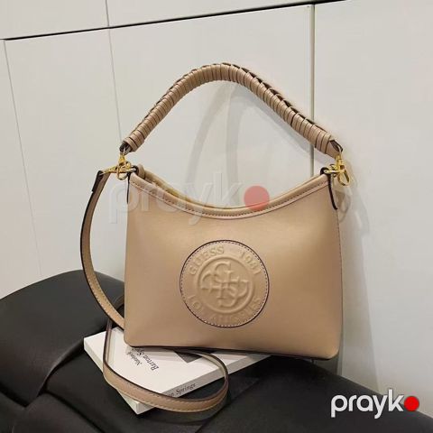 Qadın çiyin çantası 044STORE, bej, eko dəri, 24x7x16 sm — Bakı