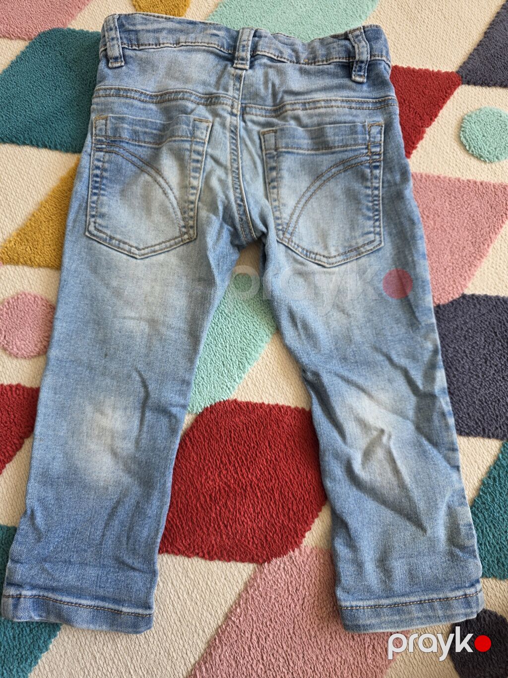 Uşaq cins şalvarı – Benetton Jeans, 2Y (2 yaş) - Açıq mavi, yüngül — Uşaq geyimi, Bakı (2)