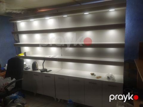Mağaza/ofa üçün vitrin-mebel sistemi - Modul quruluş: aşağı hissədə — Digah